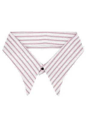 1940s Detachable Spearpoint Collar - Red Orton Stripe