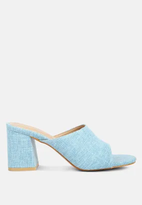 Addie Block Heel Slip On Sandals