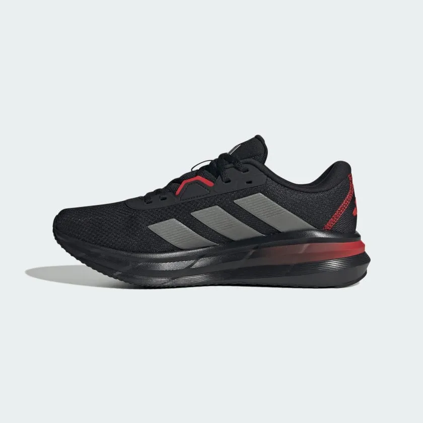 ADIDAS MEN'S GALAXY 7 BLACK/RED RUNNING SHOES