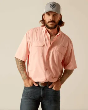 Ariat Men's Apricot Blush VentTEK Outbound Classic Fit Short Sleeve Western Shirt 10048735