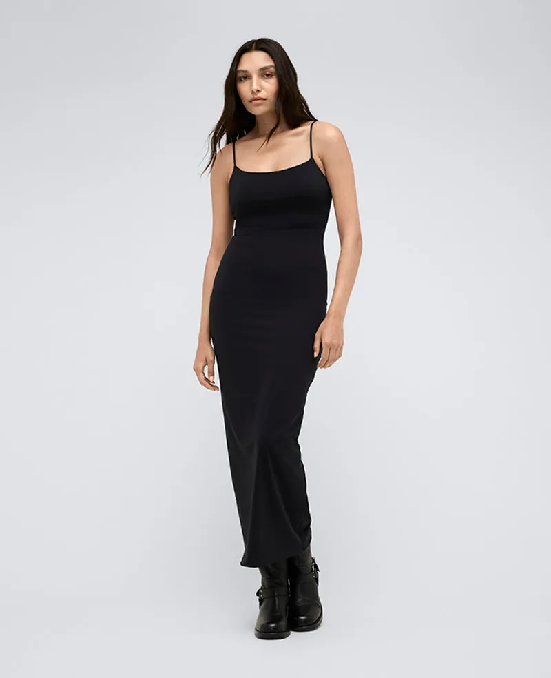 Athletic Stretch Maxi Slip Dress