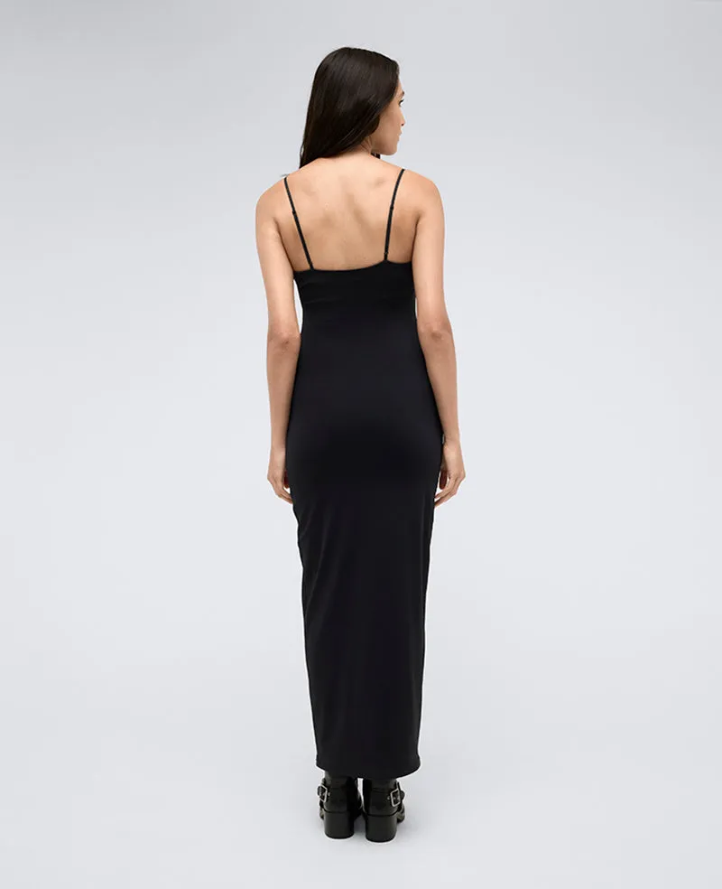 Athletic Stretch Maxi Slip Dress