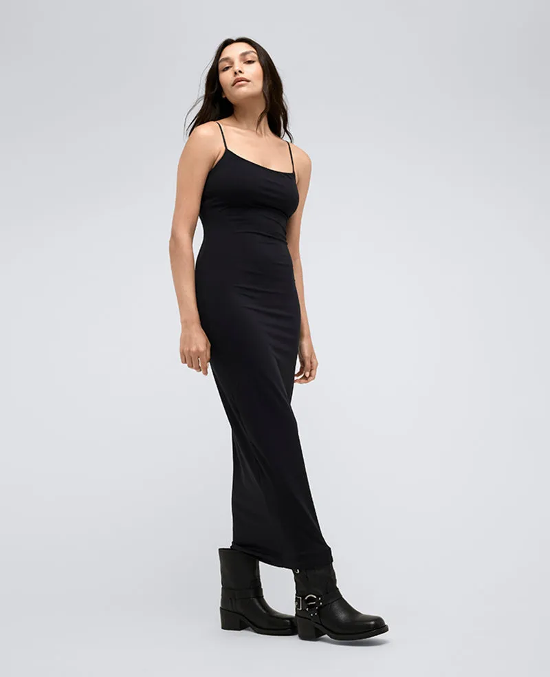 Athletic Stretch Maxi Slip Dress