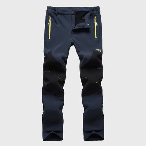 Autumn Winter Outdoor Sports Climbing Trousers Waterproof  Warm Thick Lovers Assault  Pants