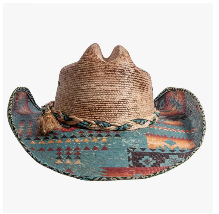 Aztec Serape Straw Hat