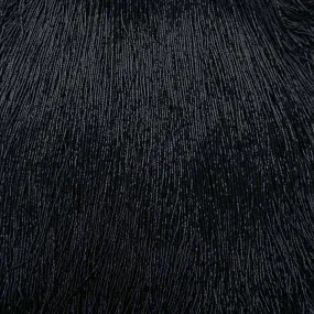 Black Fringe Beaded Fashion Fabric