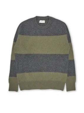 Blenheim Jumper Paxton Charcoal/Sage Green