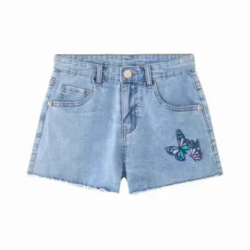 Butterfly Denim Shorts