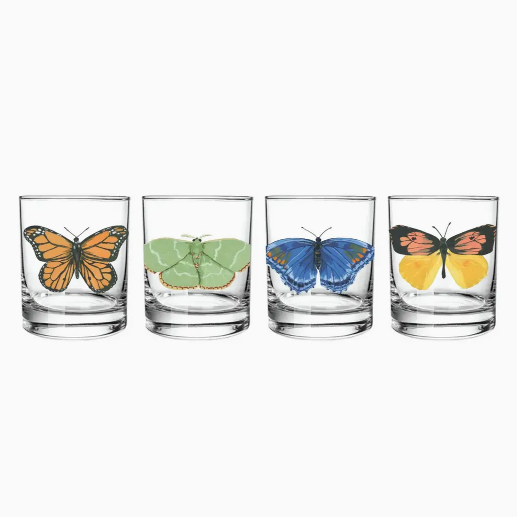 Butterfly Short Juice Glass