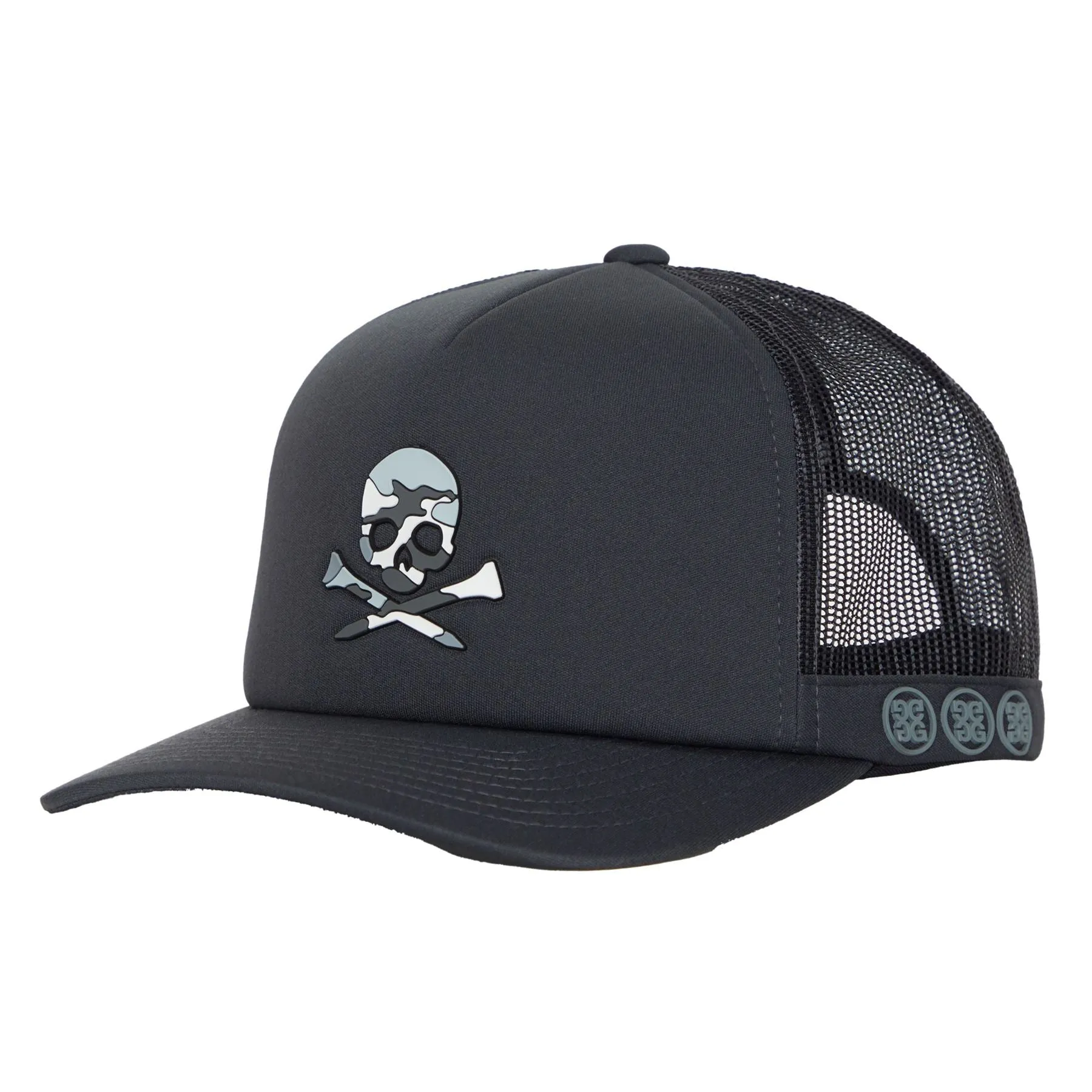 Camo Skull Trucker Charcoal - SS23