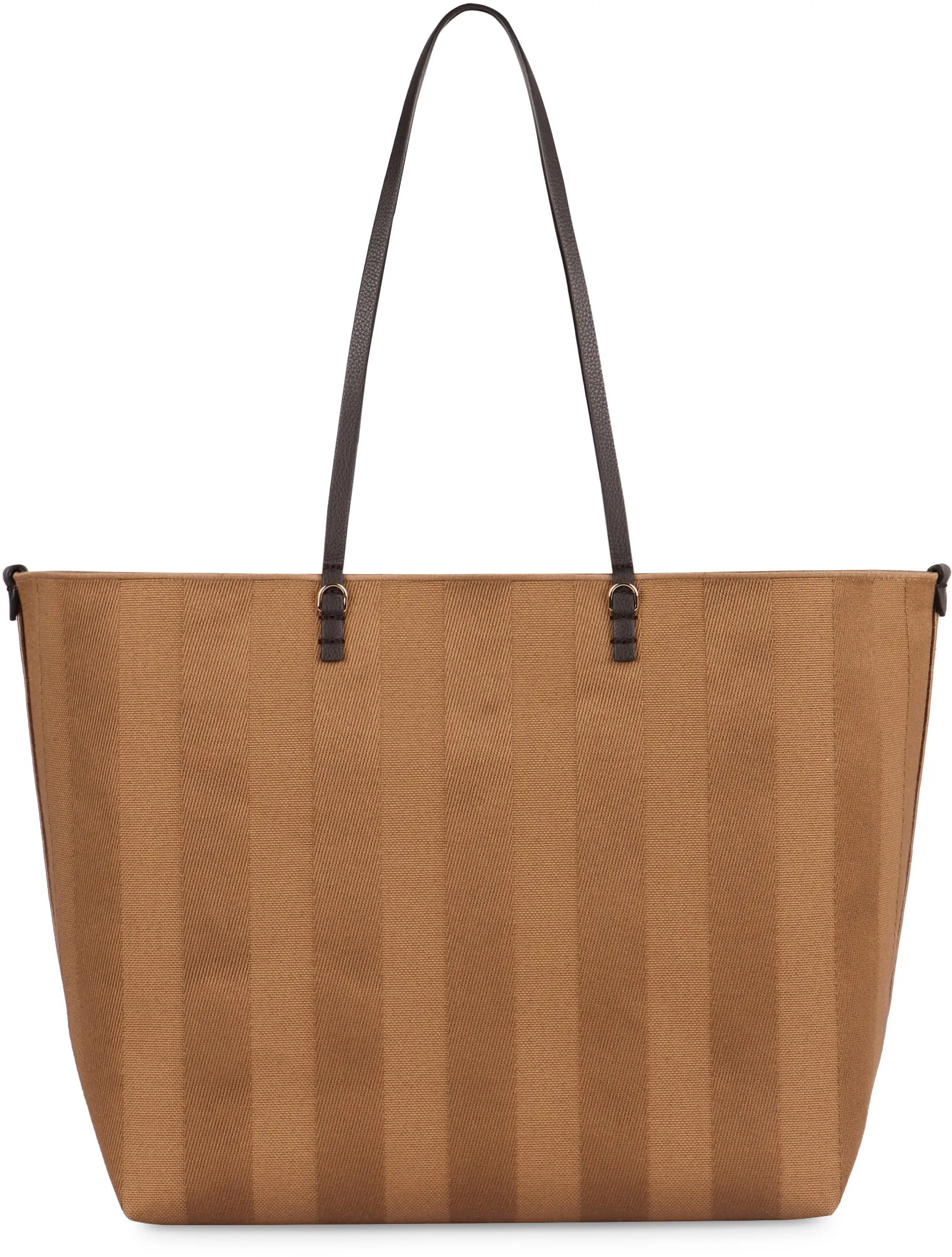 CAPPUCCINO-COLOURED ROLL LARGE REVERSIBLE SHOPPER BAG