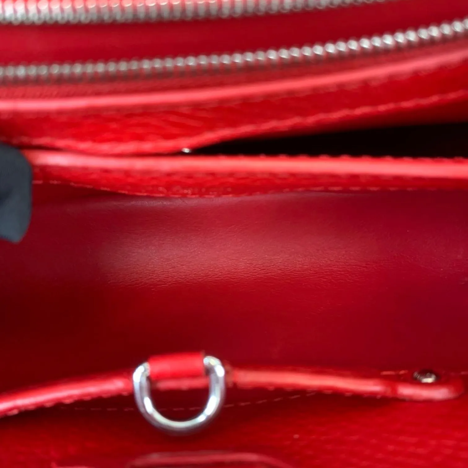 Capucines BB Red Taurillon Leather