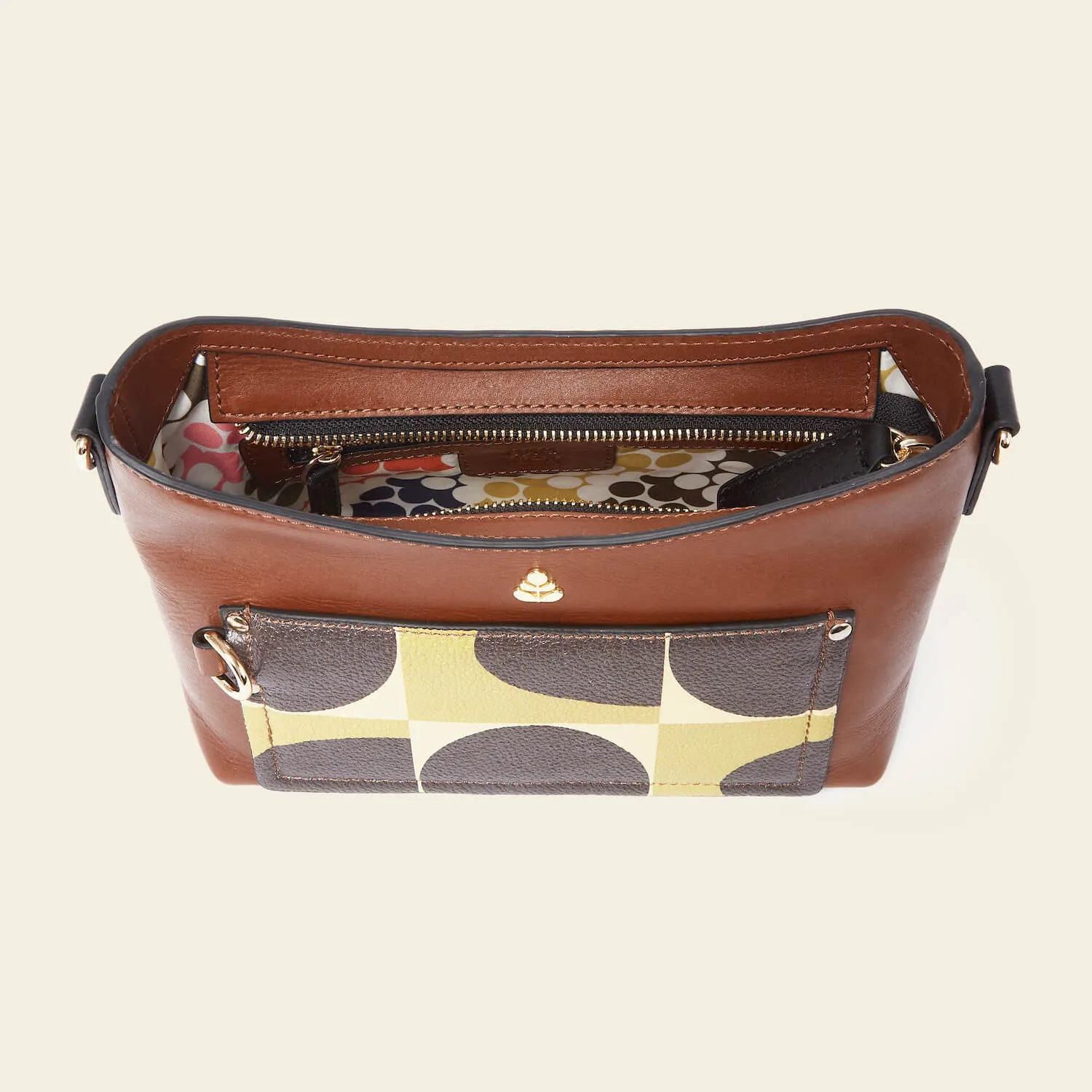 Carrymin Crossbody - Chestnut Spot Square