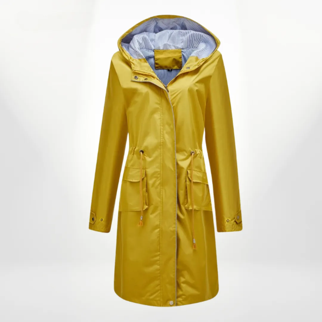 CASSIDY STYLISH WATERPROOF TRENCHCOAT