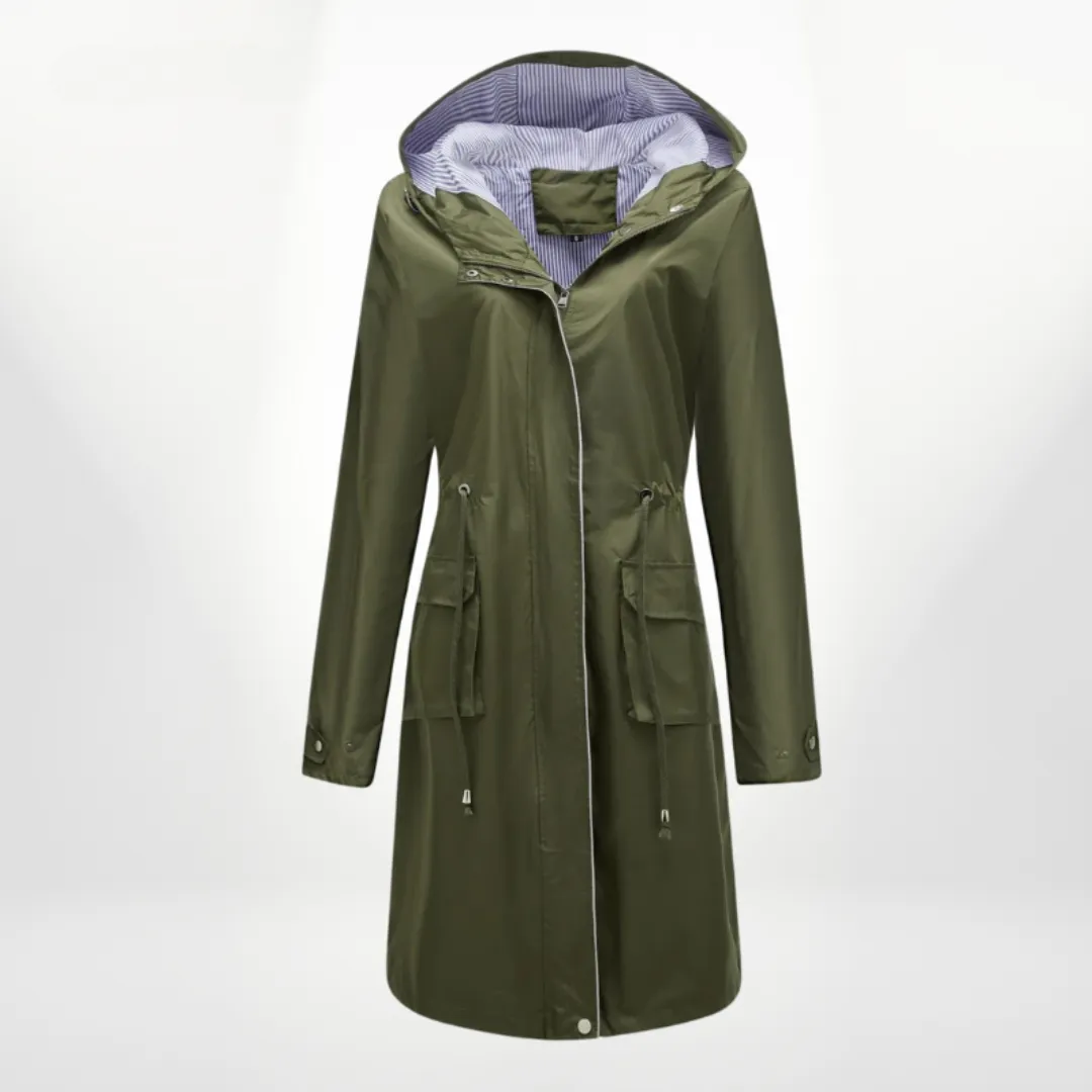 CASSIDY STYLISH WATERPROOF TRENCHCOAT