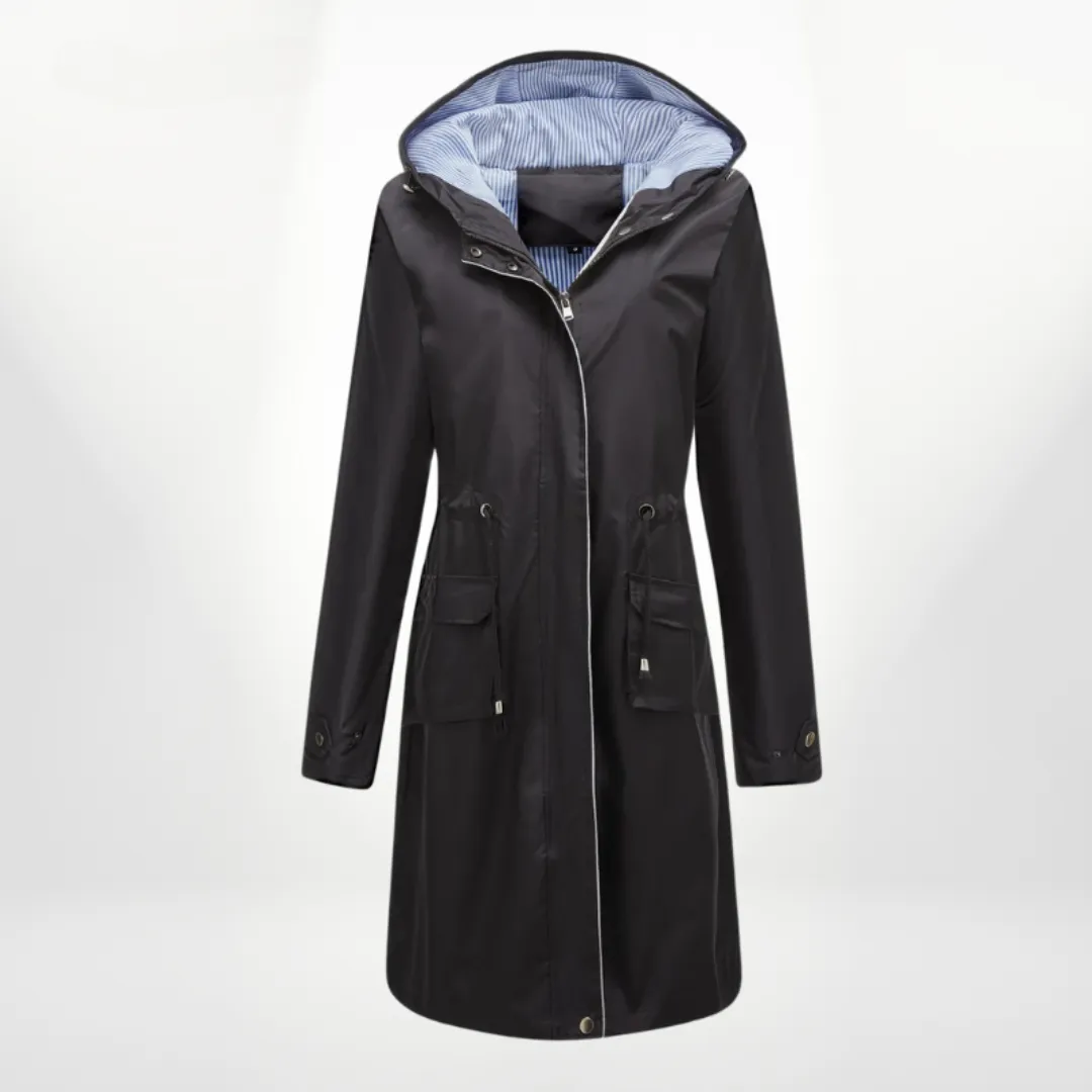 CASSIDY STYLISH WATERPROOF TRENCHCOAT