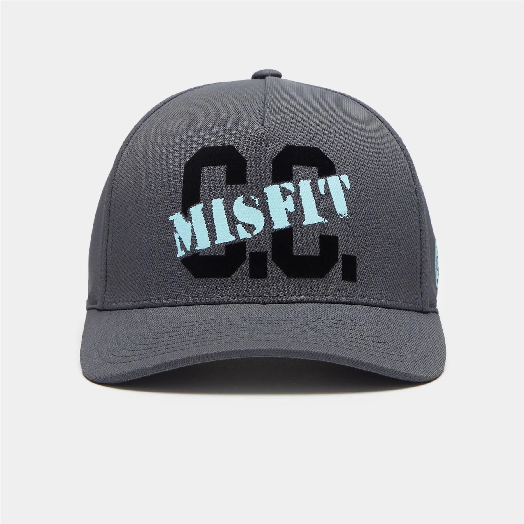 C.C. Misfit Stretch Twill Snapback Hat Charcoal - AW23