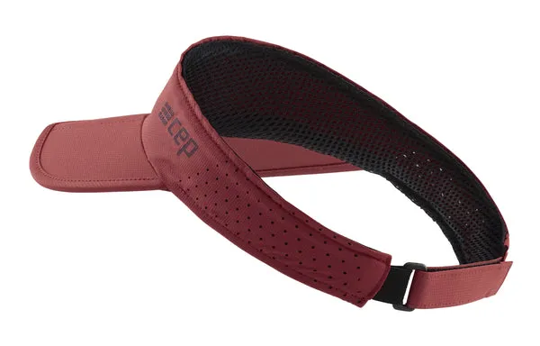 CEP Unisex's The Run Visor - Dark Red