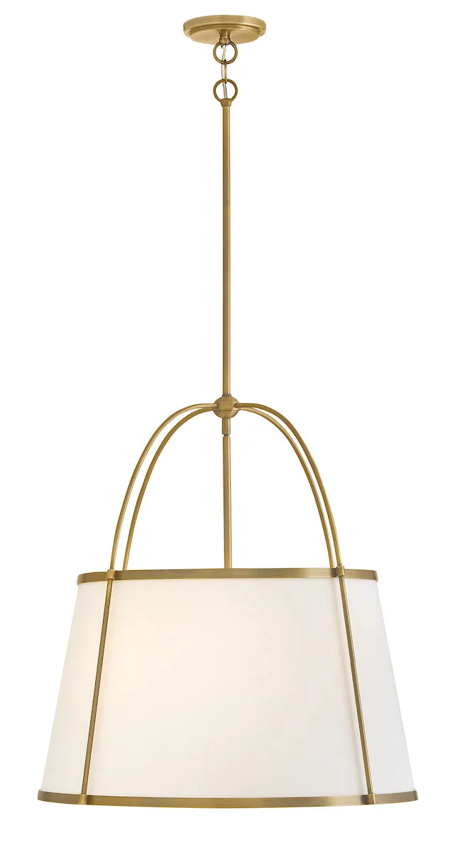 Clarke Drum Chandelier - Brass