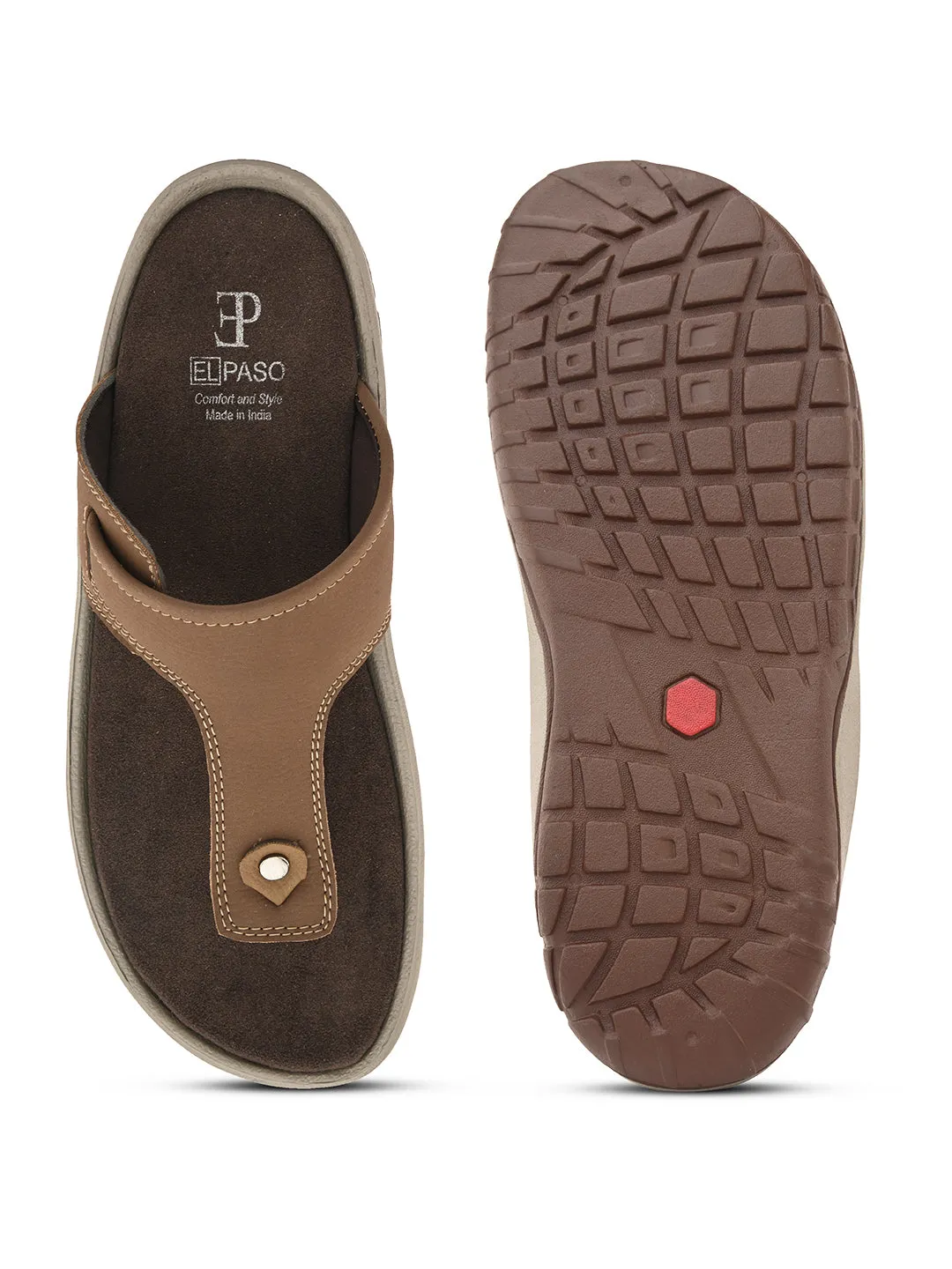 Classic Tawny Leather Thong Sandal