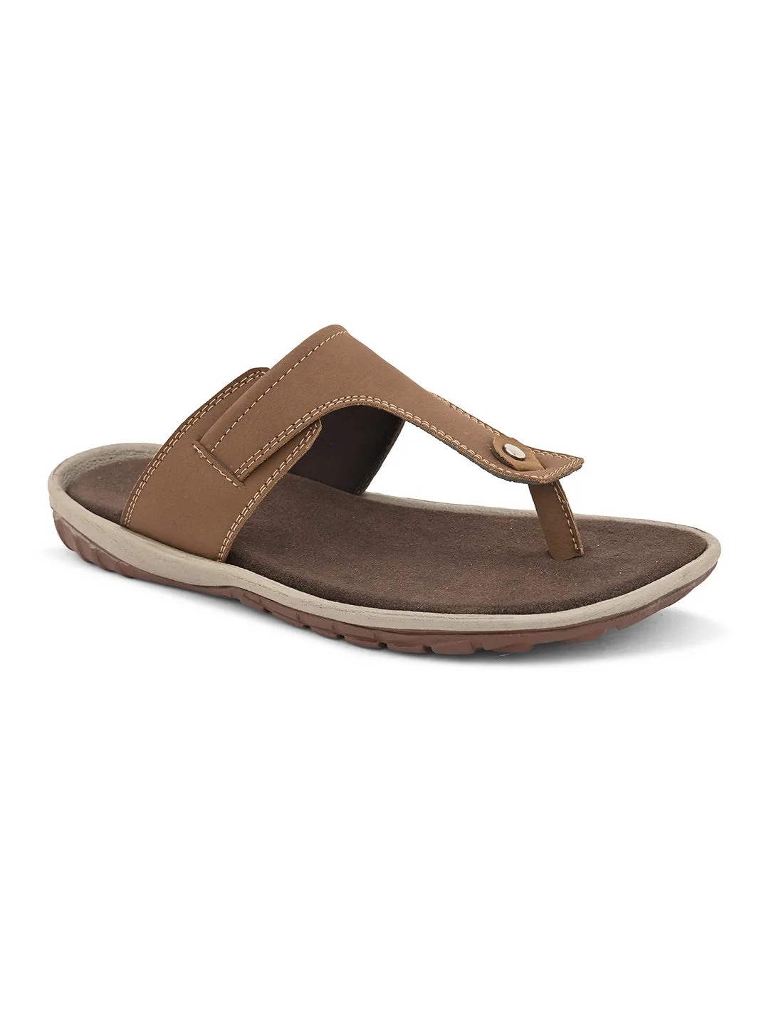 Classic Tawny Leather Thong Sandal