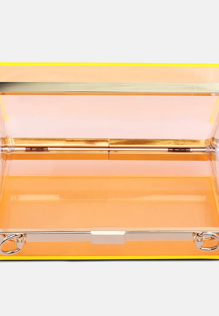 Clear Rectangle Clutch Bag