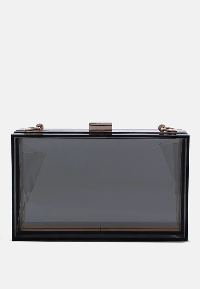 Clear Rectangle Clutch Bag