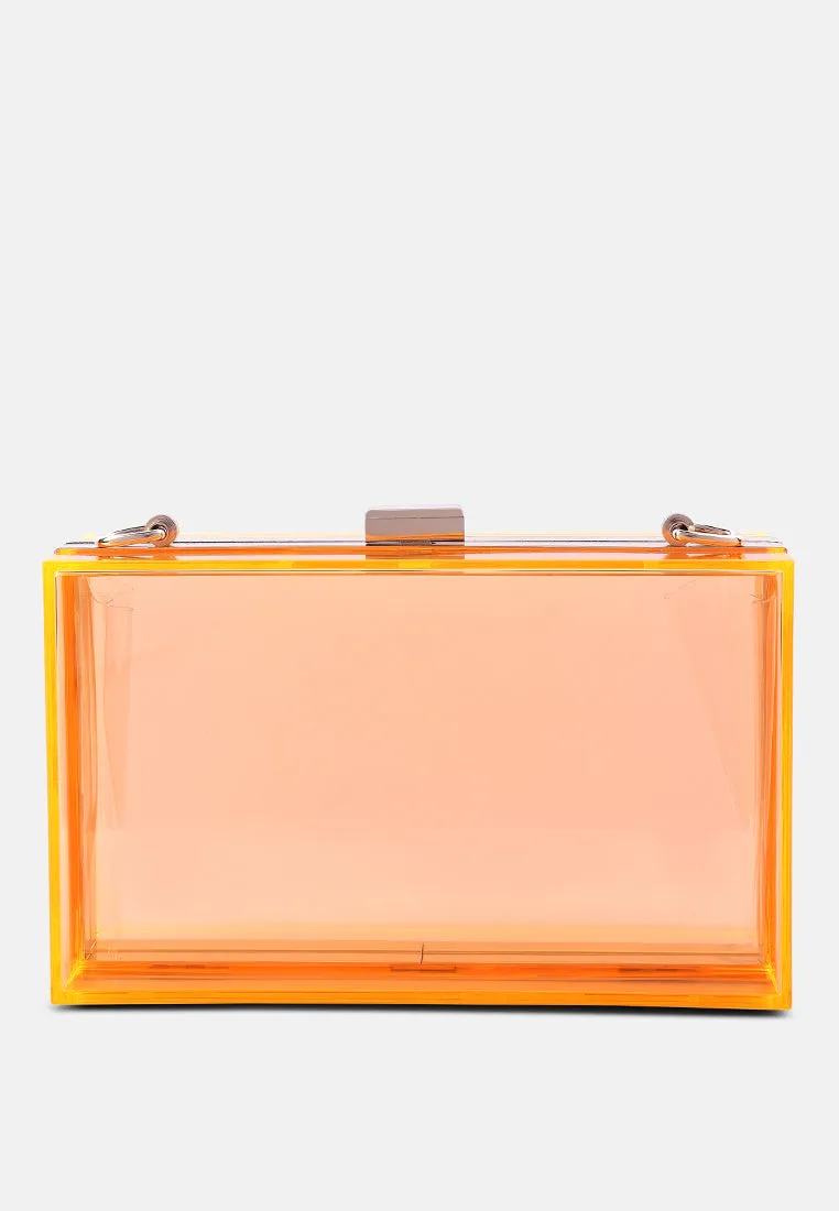 Clear Rectangle Clutch Bag