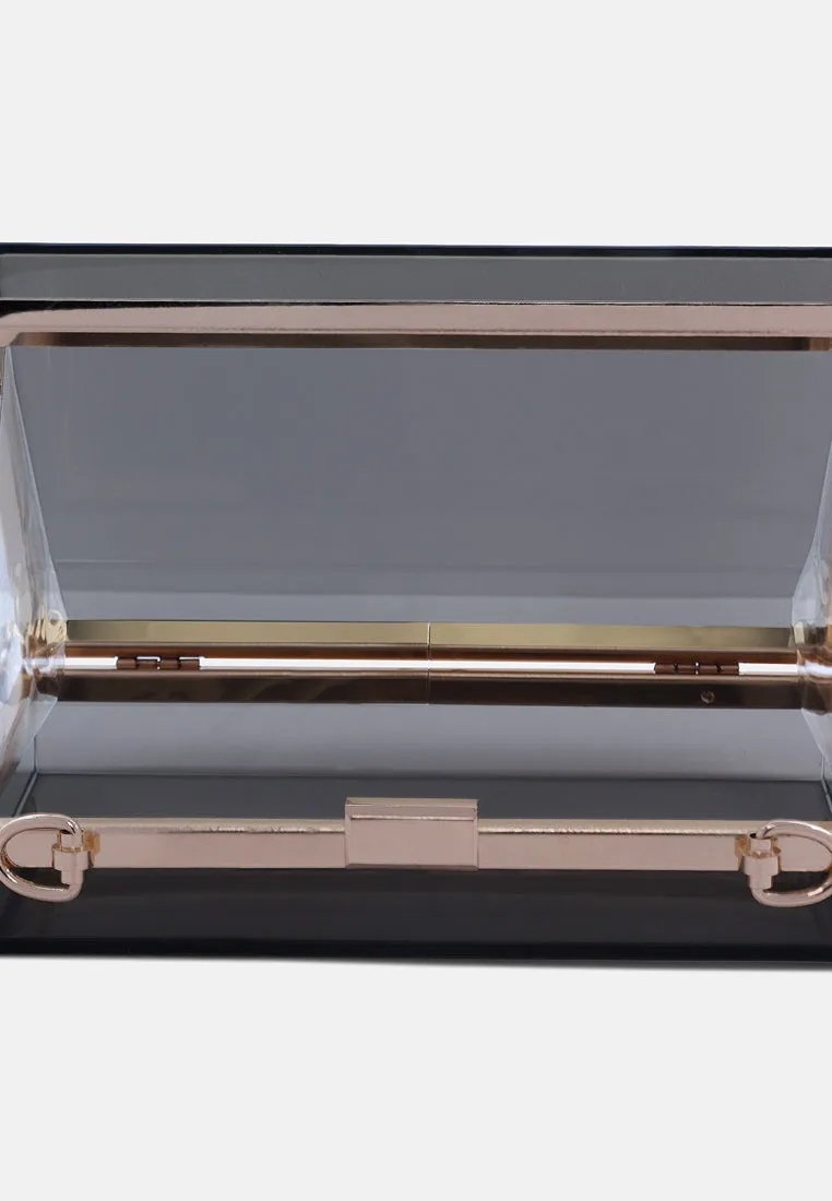 Clear Rectangle Clutch Bag