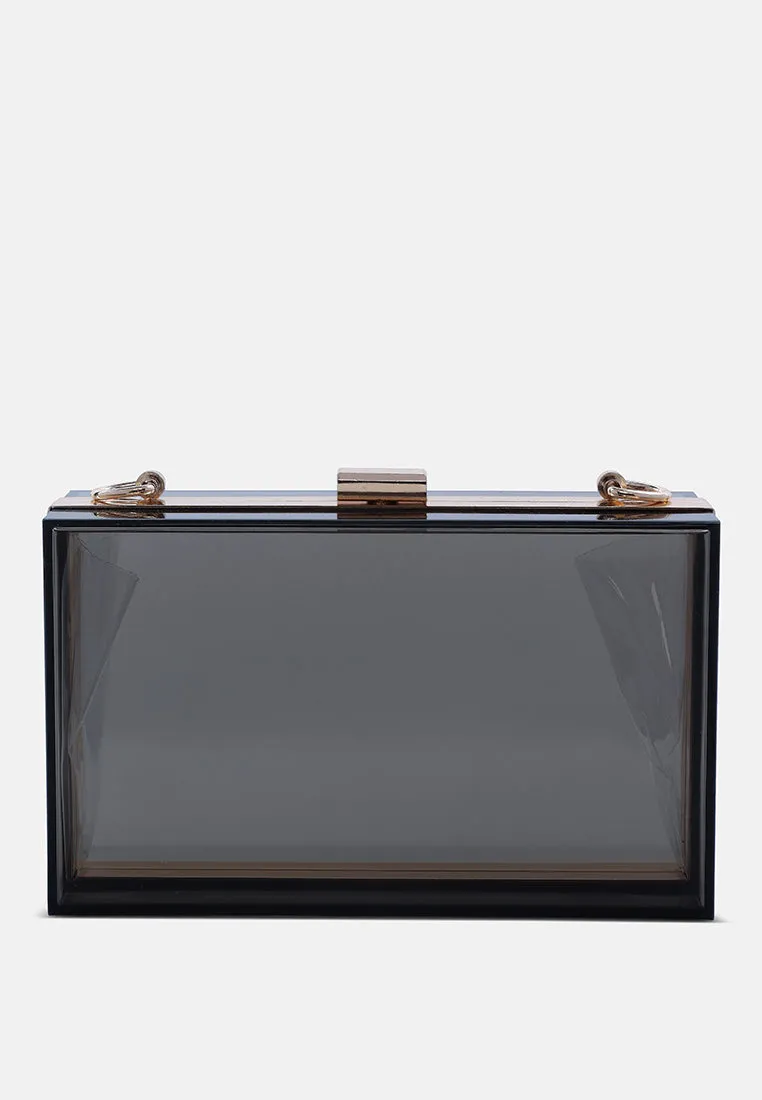 Clear Rectangle Clutch Bag