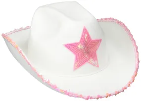 Cowboy Hat - Sequin Rim & Star