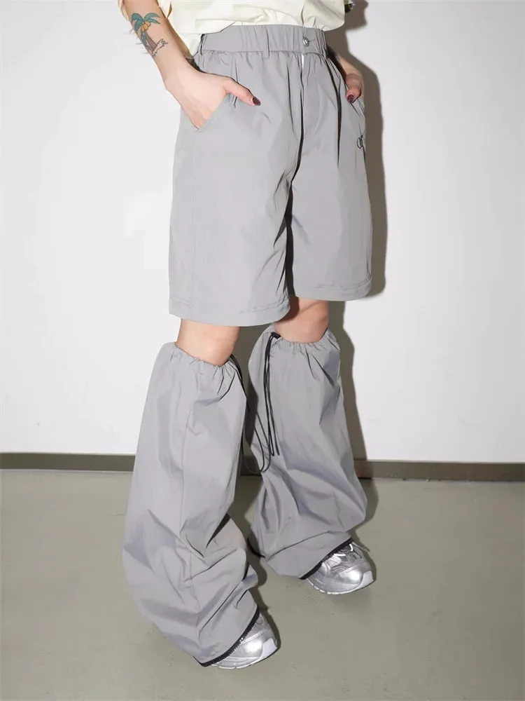 Cyber Y2K Detachable Track Harajuku Egirl Edgy Style Cargo Oversize Sweatpant