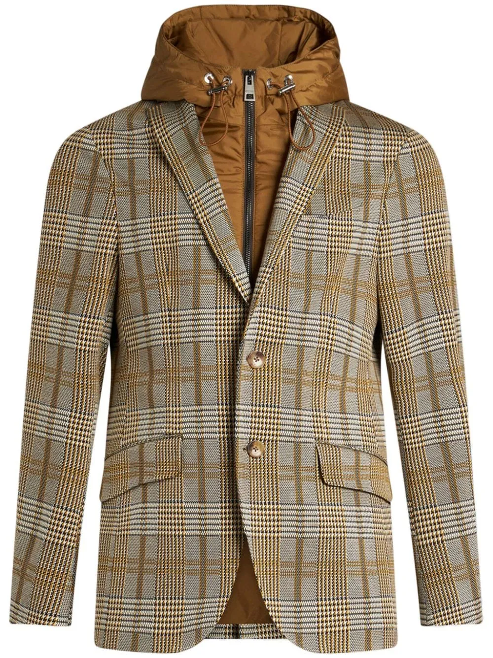 DARK YELLOW TARTAN CHECK JACKET