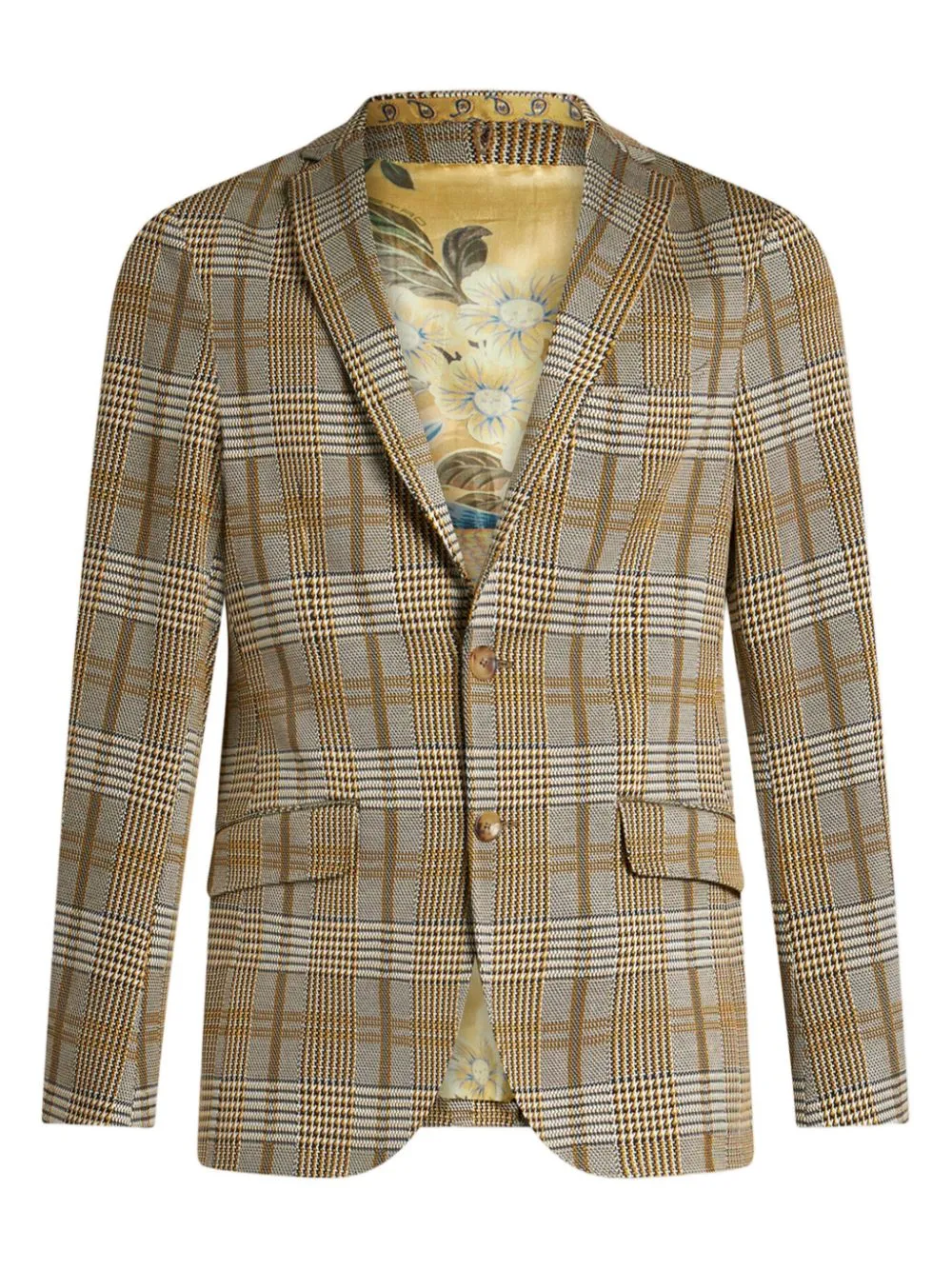 DARK YELLOW TARTAN CHECK JACKET