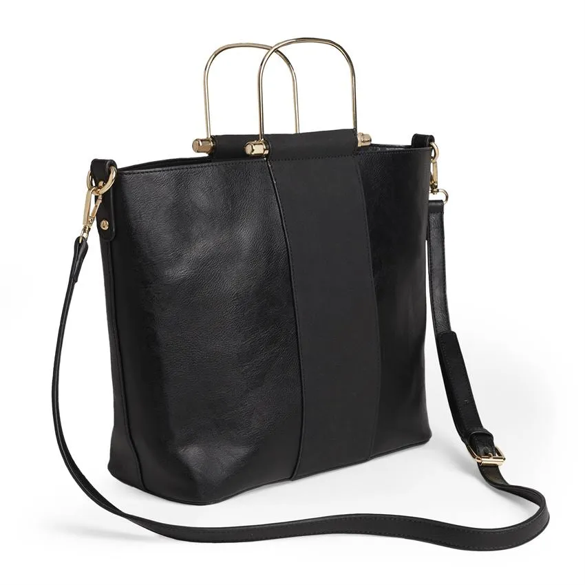 Davina Tote & Crossbody - Black