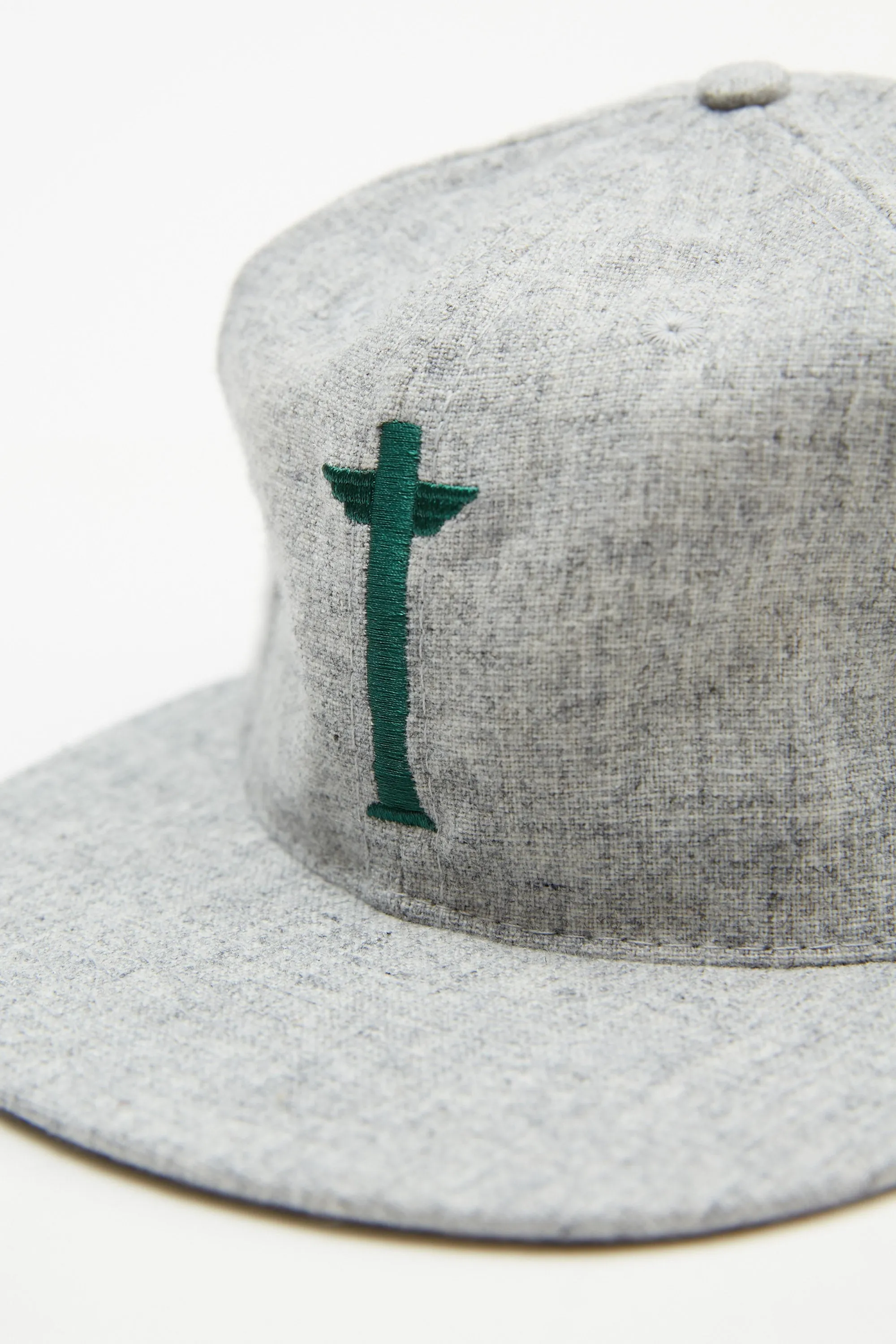 Ebbets x Totem Brand Co. Cap - Grey Heather Wool - EXCLUSIVE