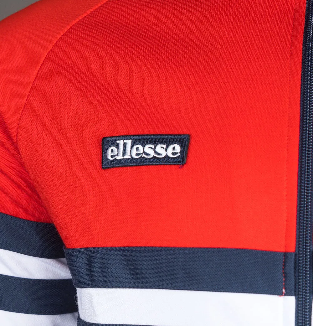 Ellesse Rimini Tracksuit Top Red/White/Navy