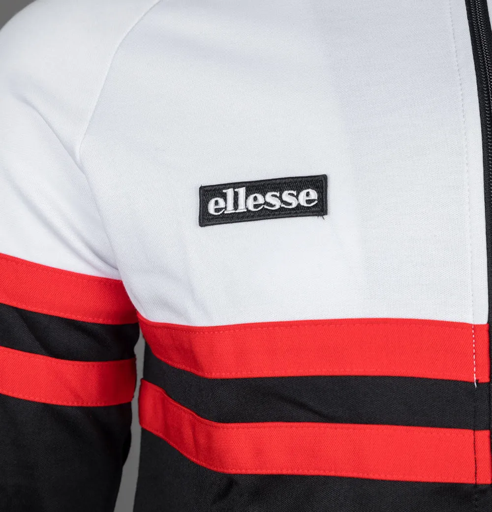 Ellesse Rimini Tracksuit Top White/Black/Red