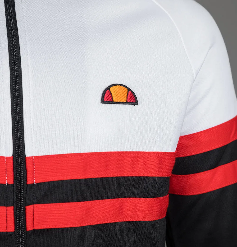 Ellesse Rimini Tracksuit Top White/Black/Red