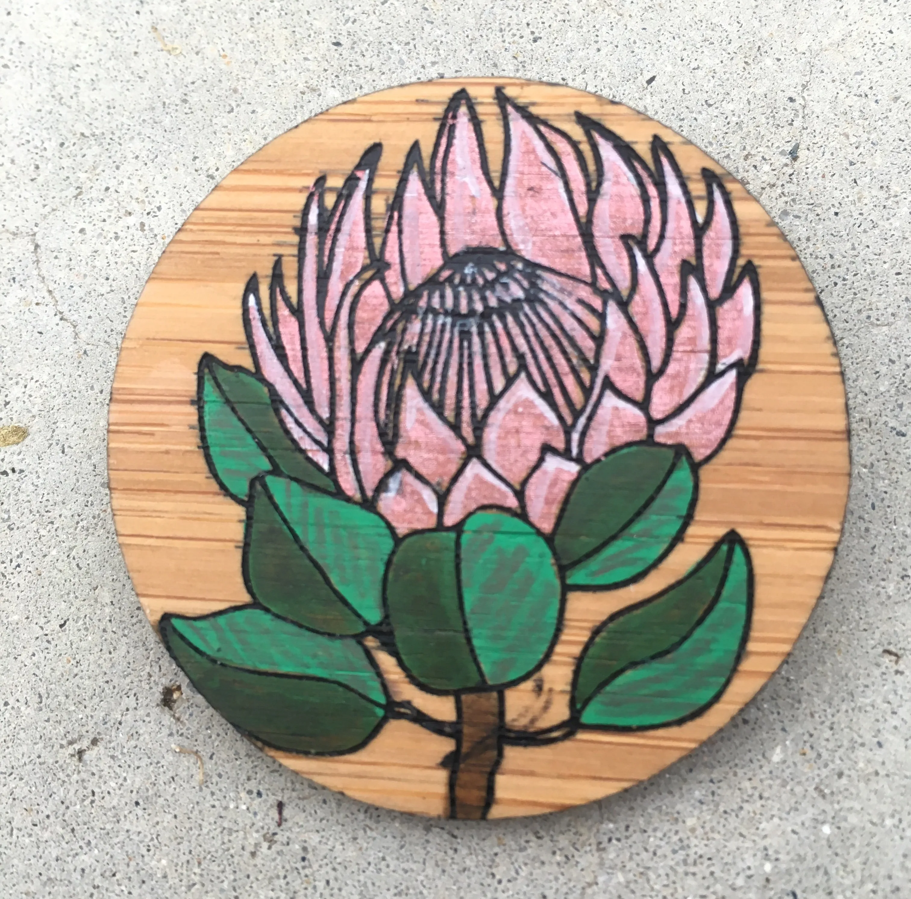 Floral Brooch - Protea