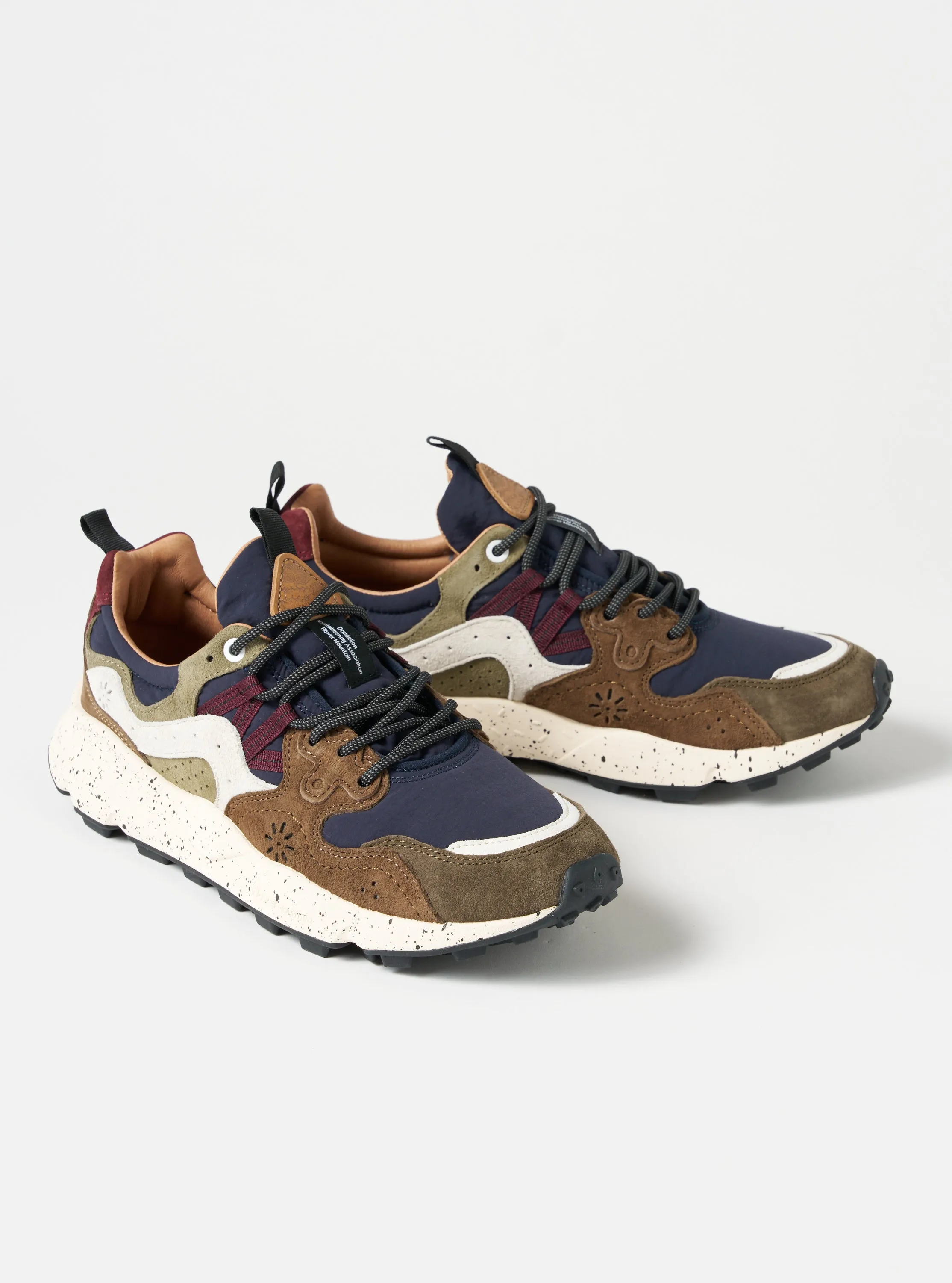 Flower Mountain Yamano 3 Man in Brown/Navy Suede/Nylon