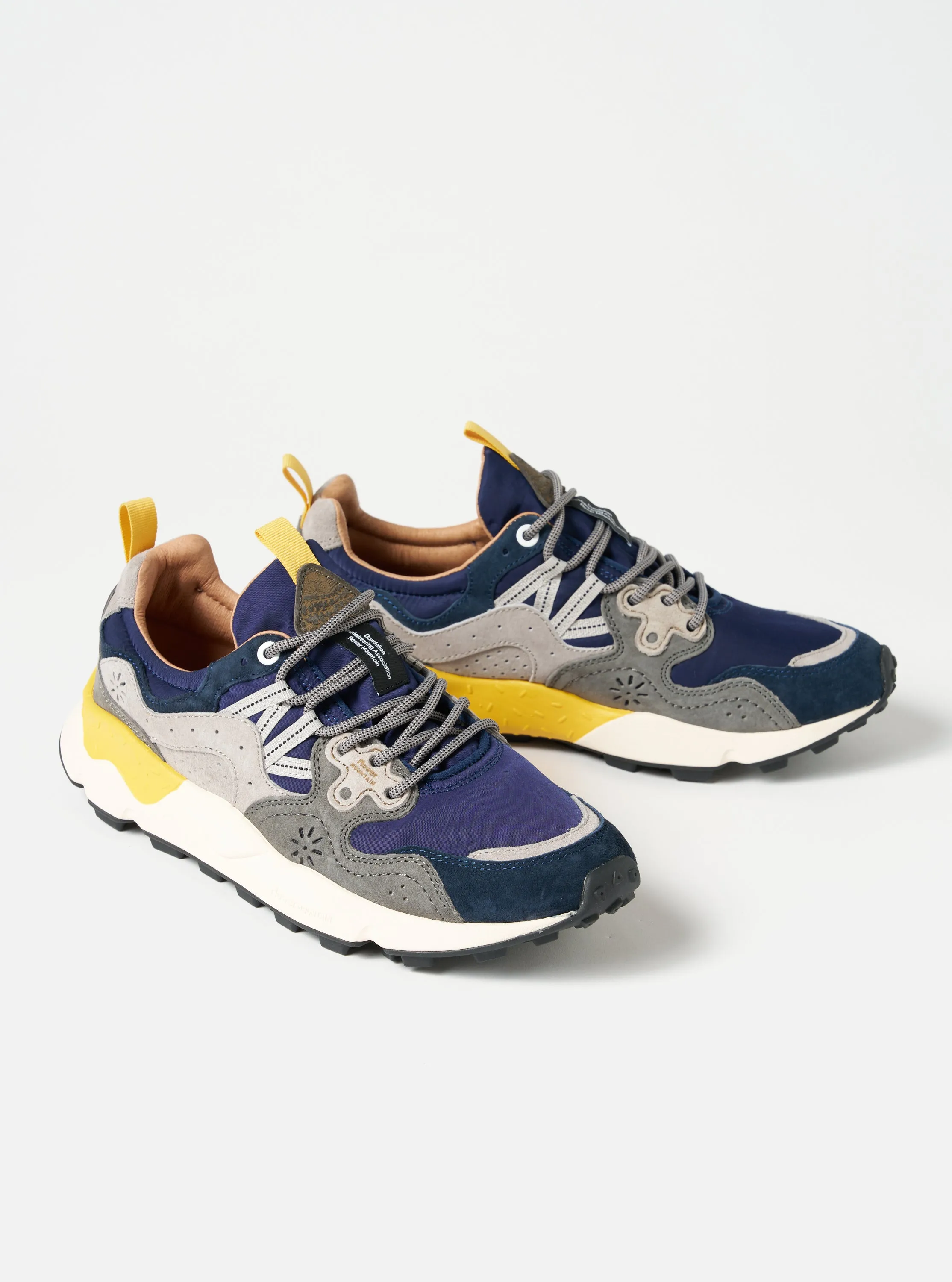 Flower Mountain Yamano 3 Man in Navy/Blue/Grey Suede/Nylon