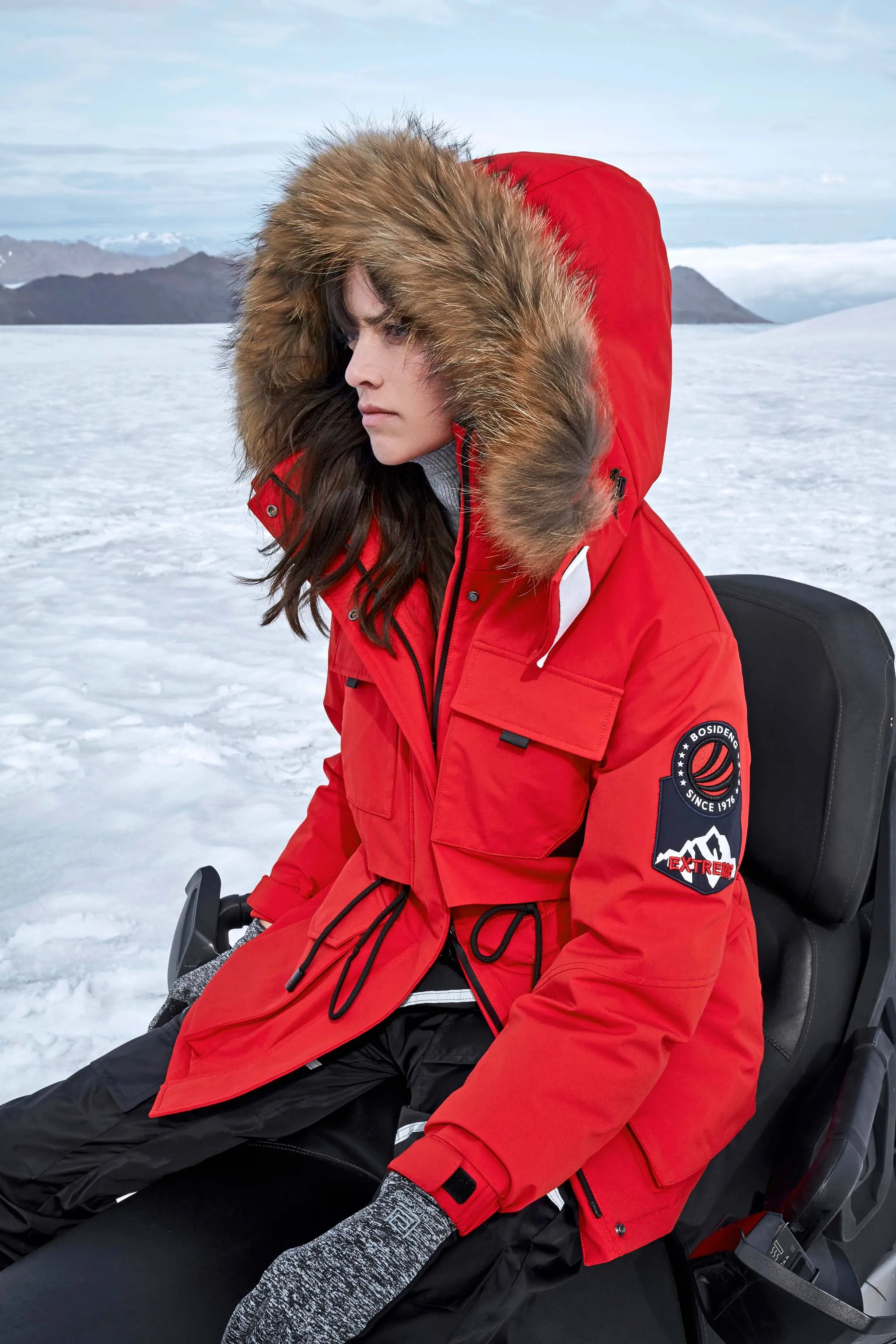 Goose Down Jacket with Detachable Hood