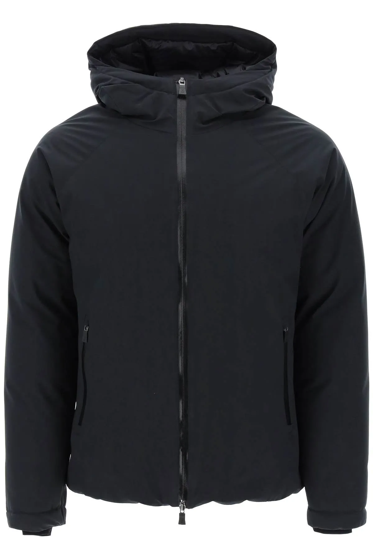 HERNO LAMINAR ripstop hooded down jacket