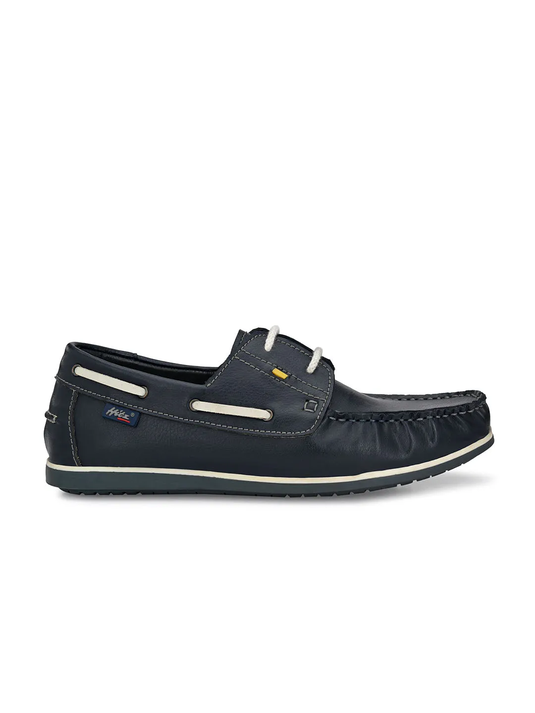 Hitz Men's Blue Synthetic Slip-On Casual Boat Shoes