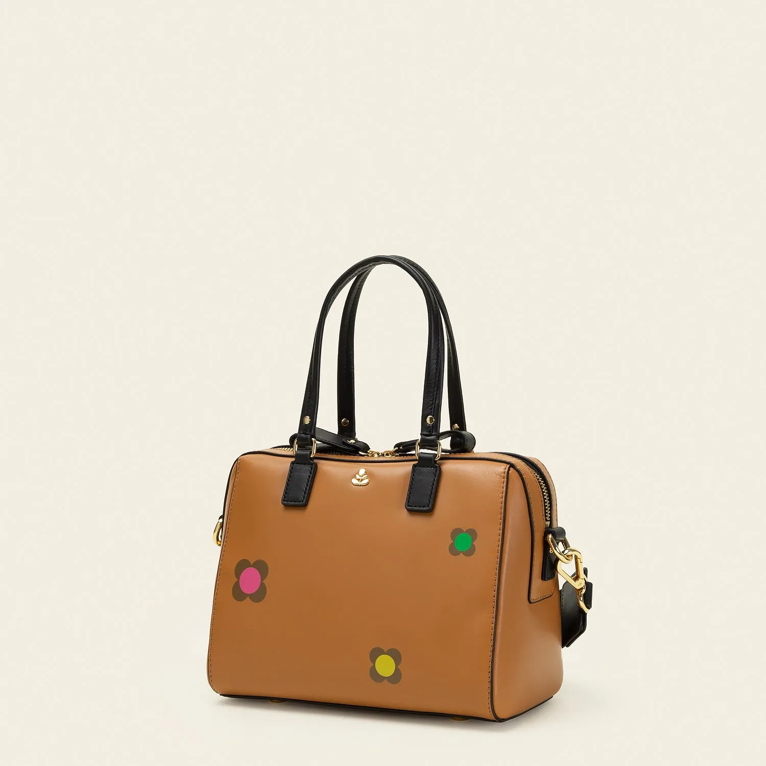 Iris Handbag - Scattered Flower Tan