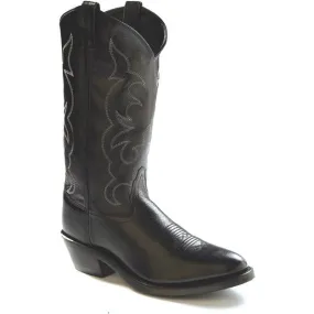 Jama Old West Men's Trucker Black Western Cowboy Boots