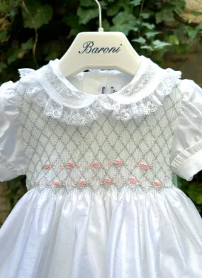 Lace and Smock Celebration Dress