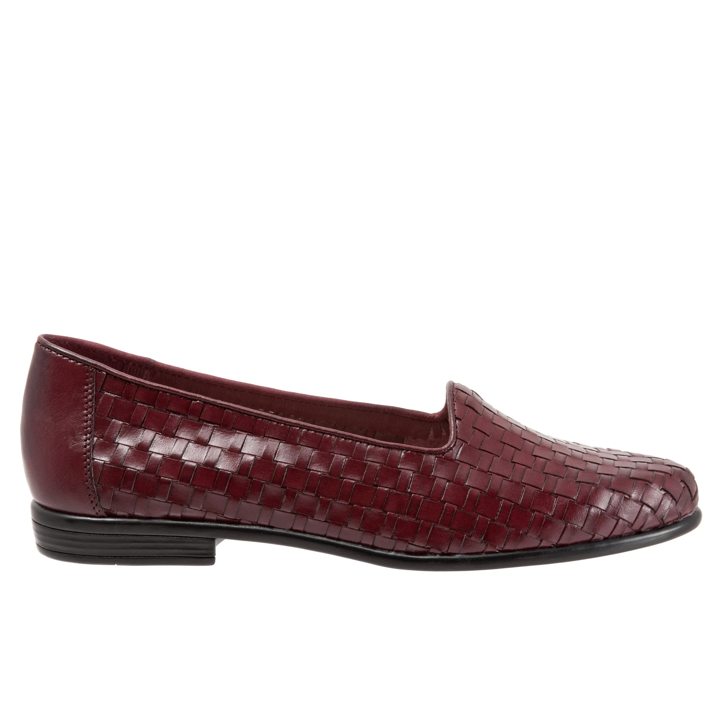 Liz Woven Black Cherry Slip-on Shoes