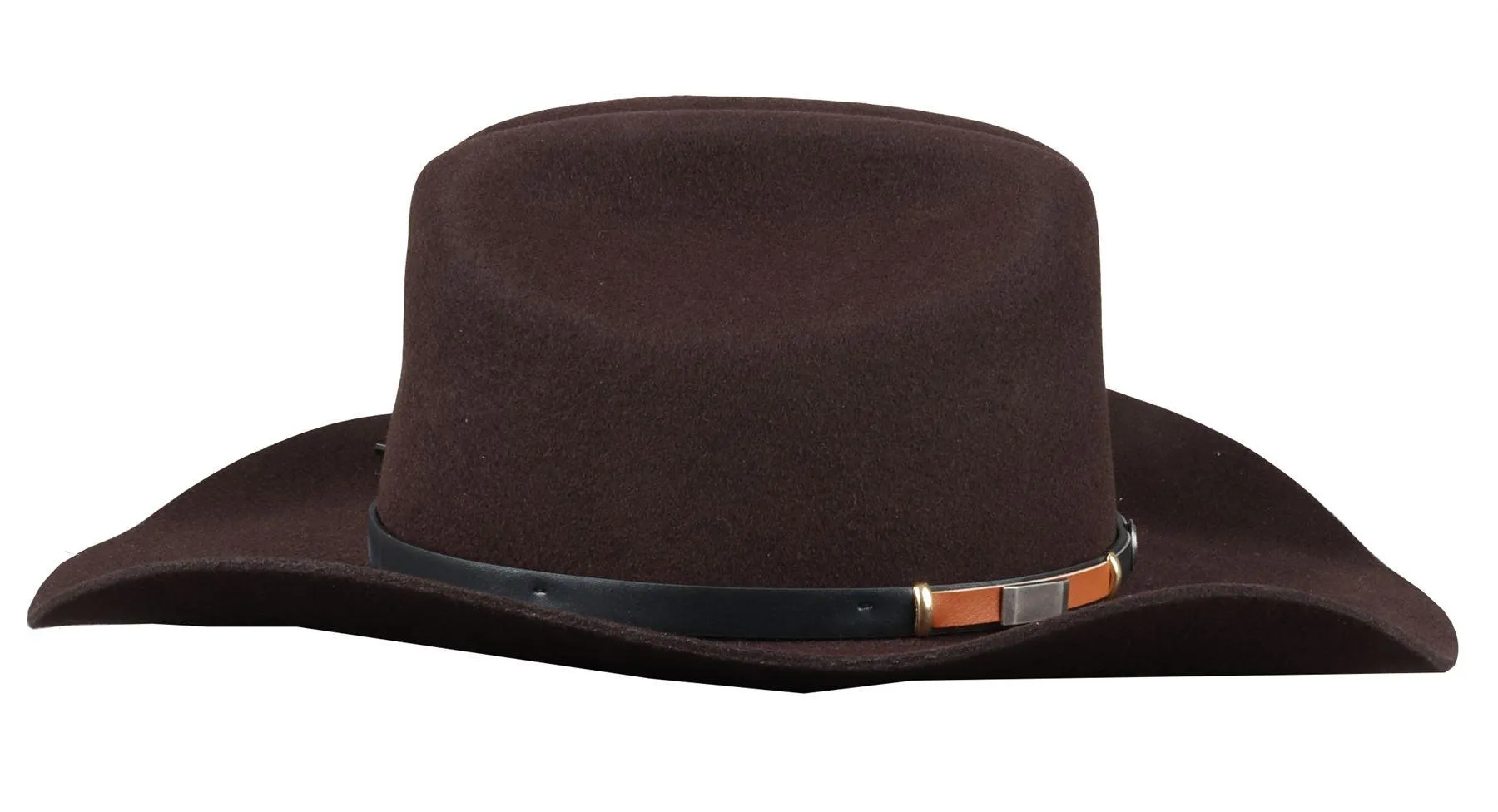 Men's Cowboy Hat 100% Wool Felt Wide Brim Fedora Western Cap